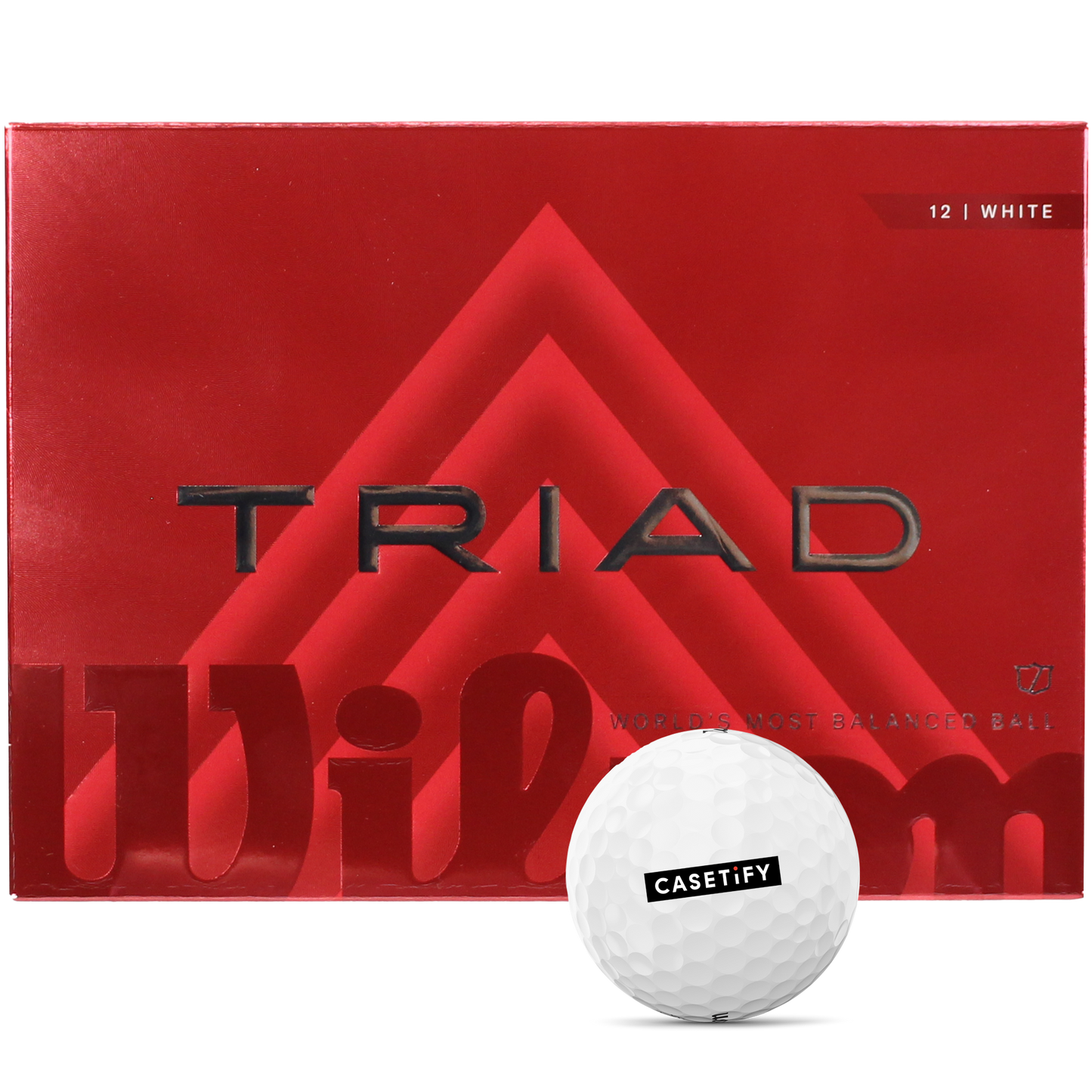 White Wilson Triad Golf Balls