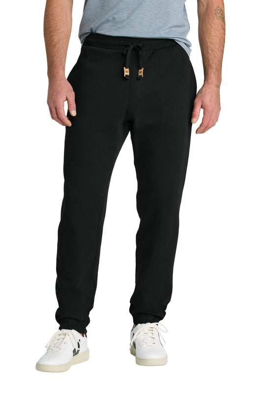 Front View of MtoriteBlk tentree Atlas Sweatpant TTCM5645 - M