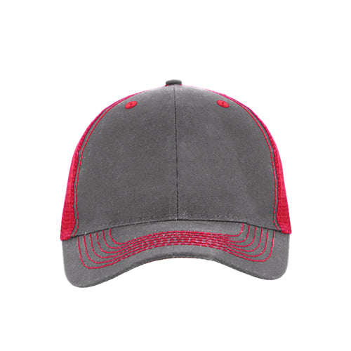 Color Accent Mesh Snapback Cap