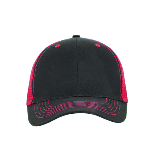 Color Accent Mesh Snapback Cap