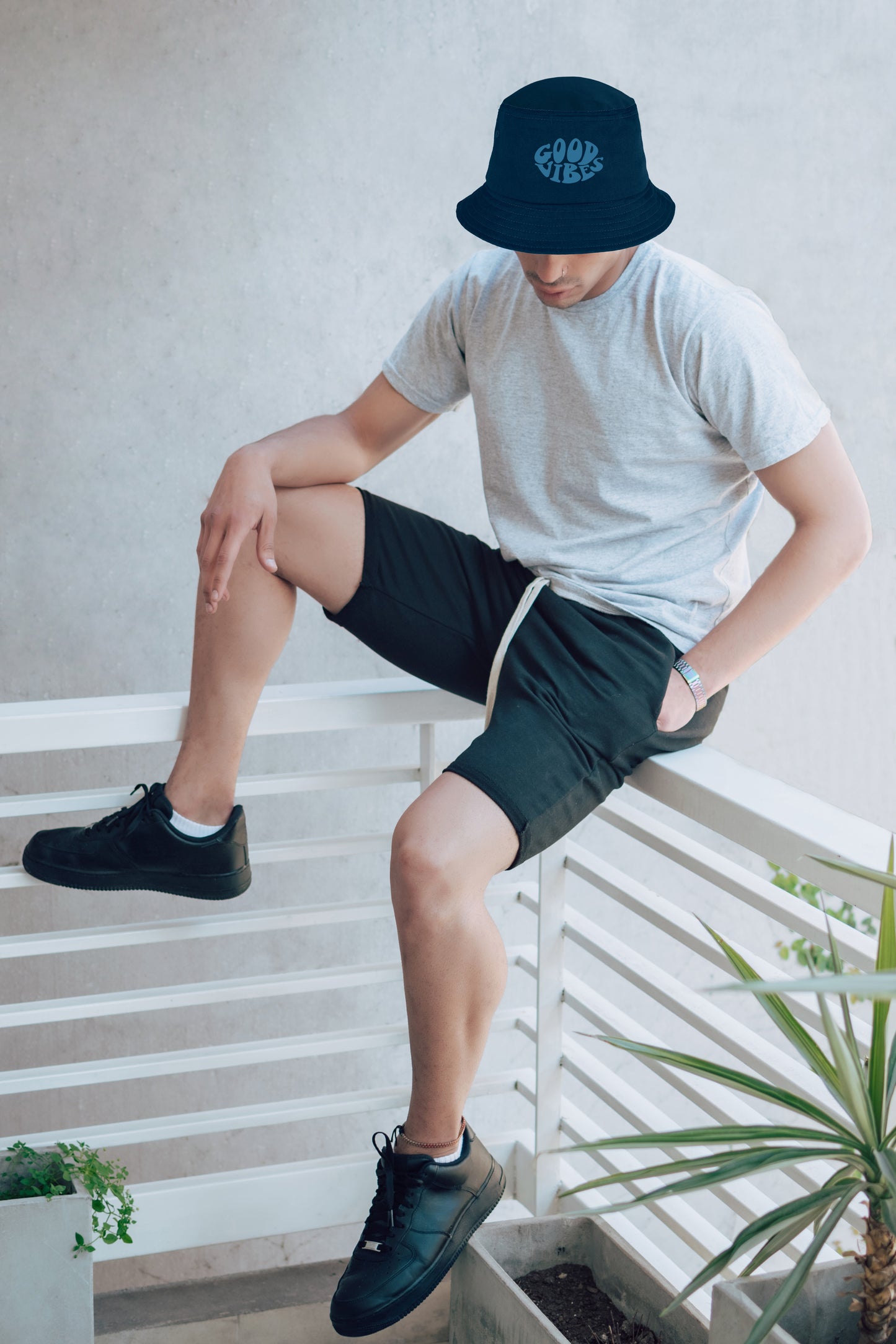 Khaki Cotton Bucket Cap