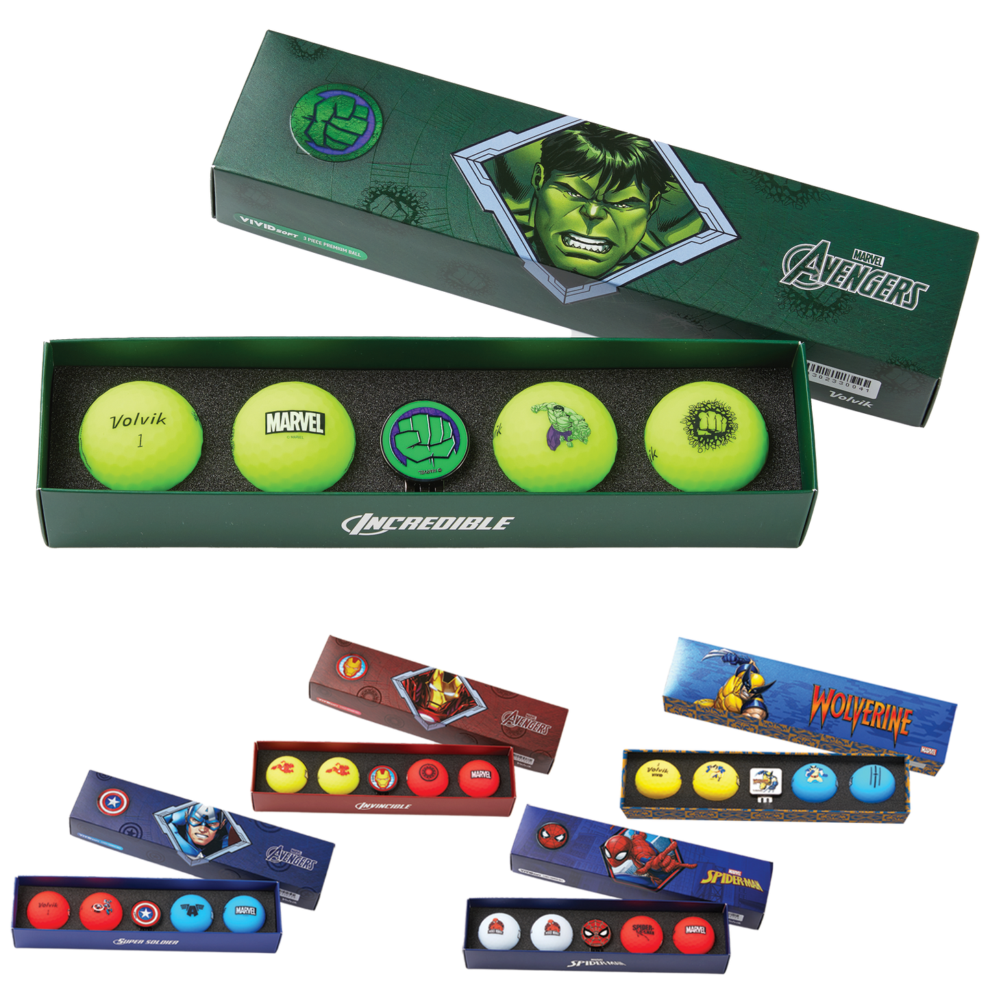 Assorted Volvik Vivid Marvel Avengers Gift Set