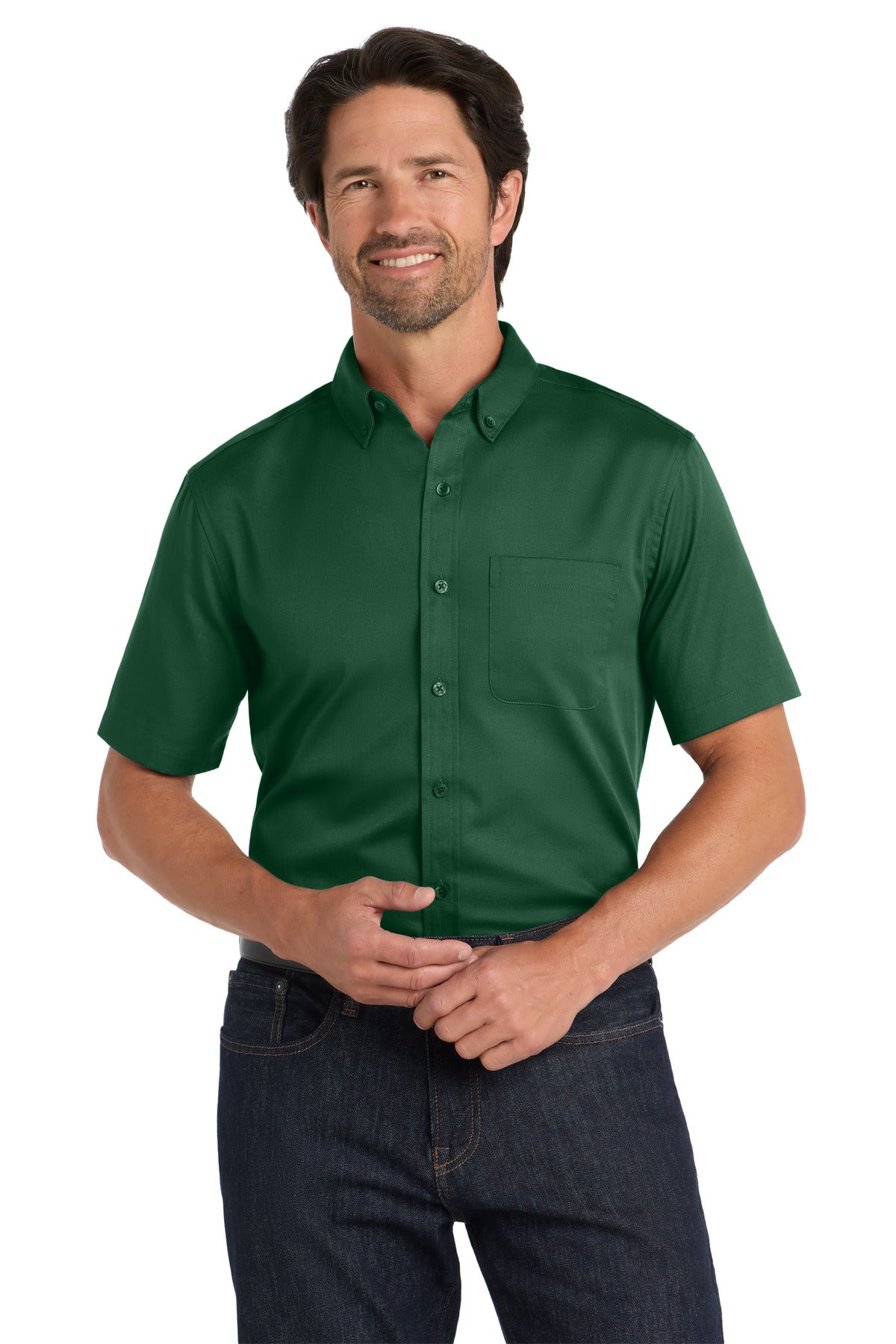 SanMar W809_darkgreen_model_front.jpg