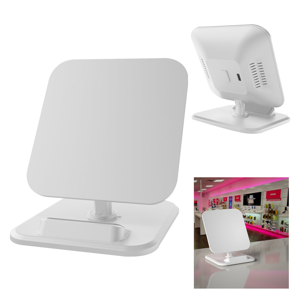 10W Square Wireless Charger & Stand