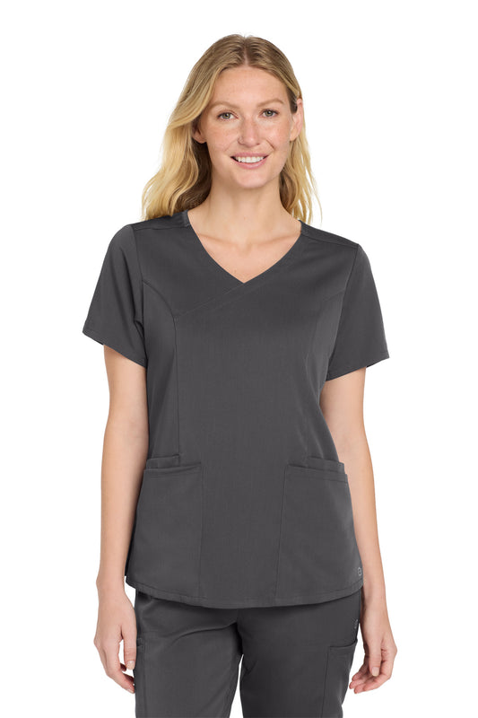 Wink Women's Premiere Flex Mock Wrap Top WW4268