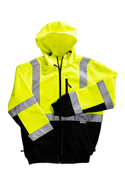 Yellow Xtreme-Flex™ Soft Shell Hoodie Jacket - S