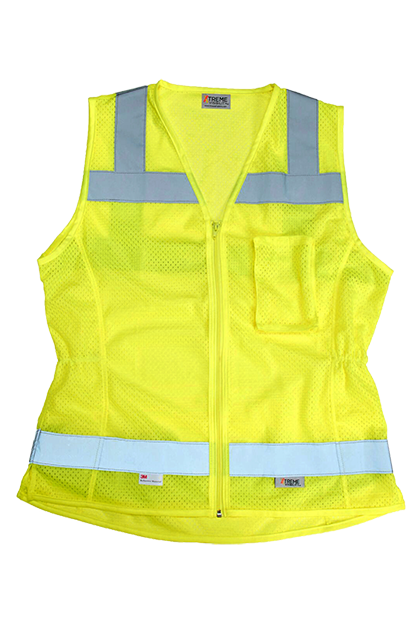 Yellow Xtreme Visibility Women's Fitted Class 2 Vest - S