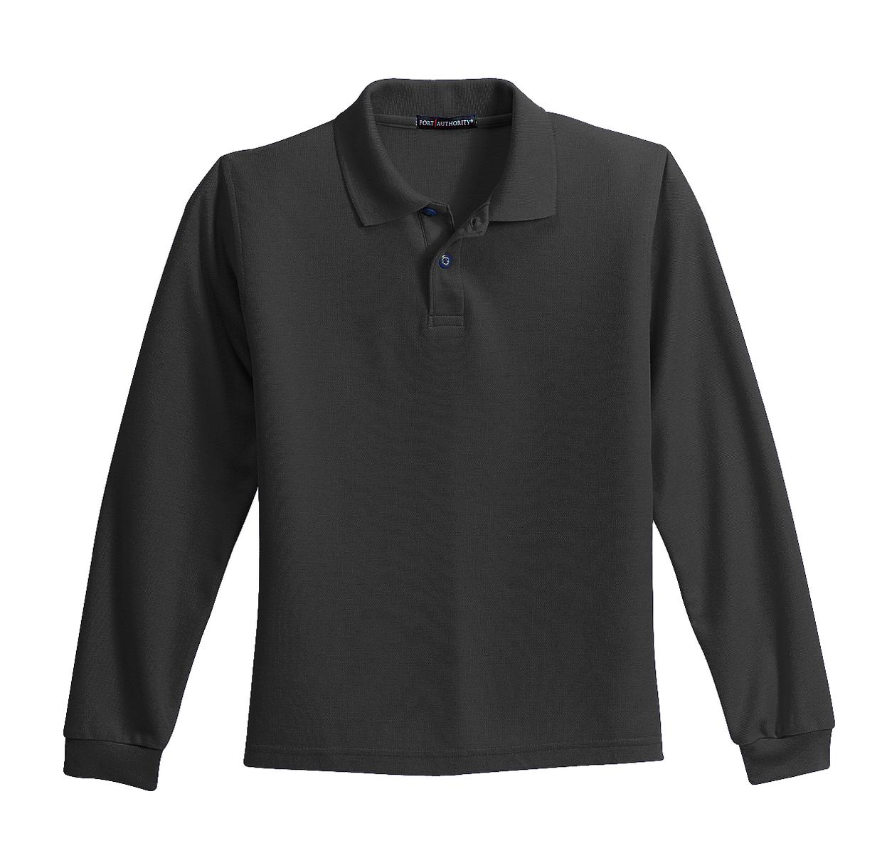 Port Authority Youth Long Sleeve Silk Touch Polo. Y500LS