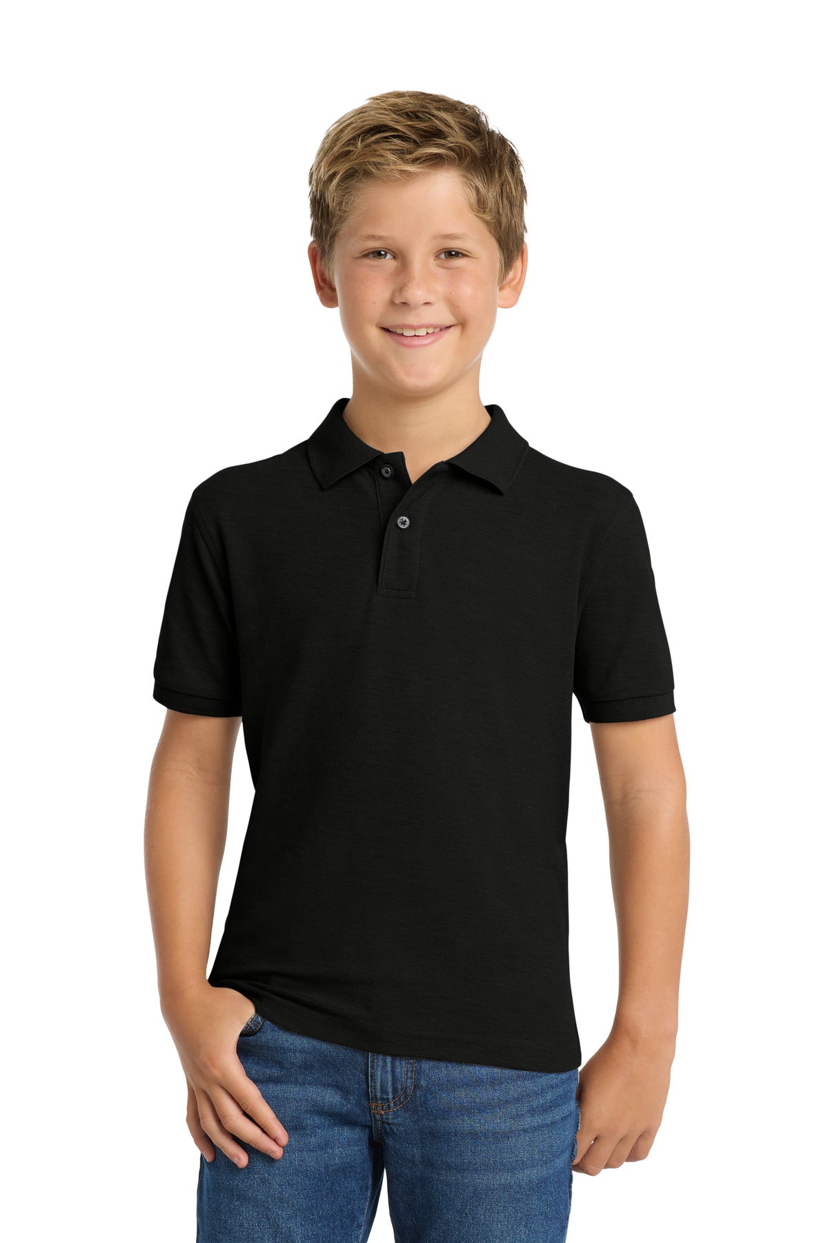 SanMar Y500_black_model_front.jpg
