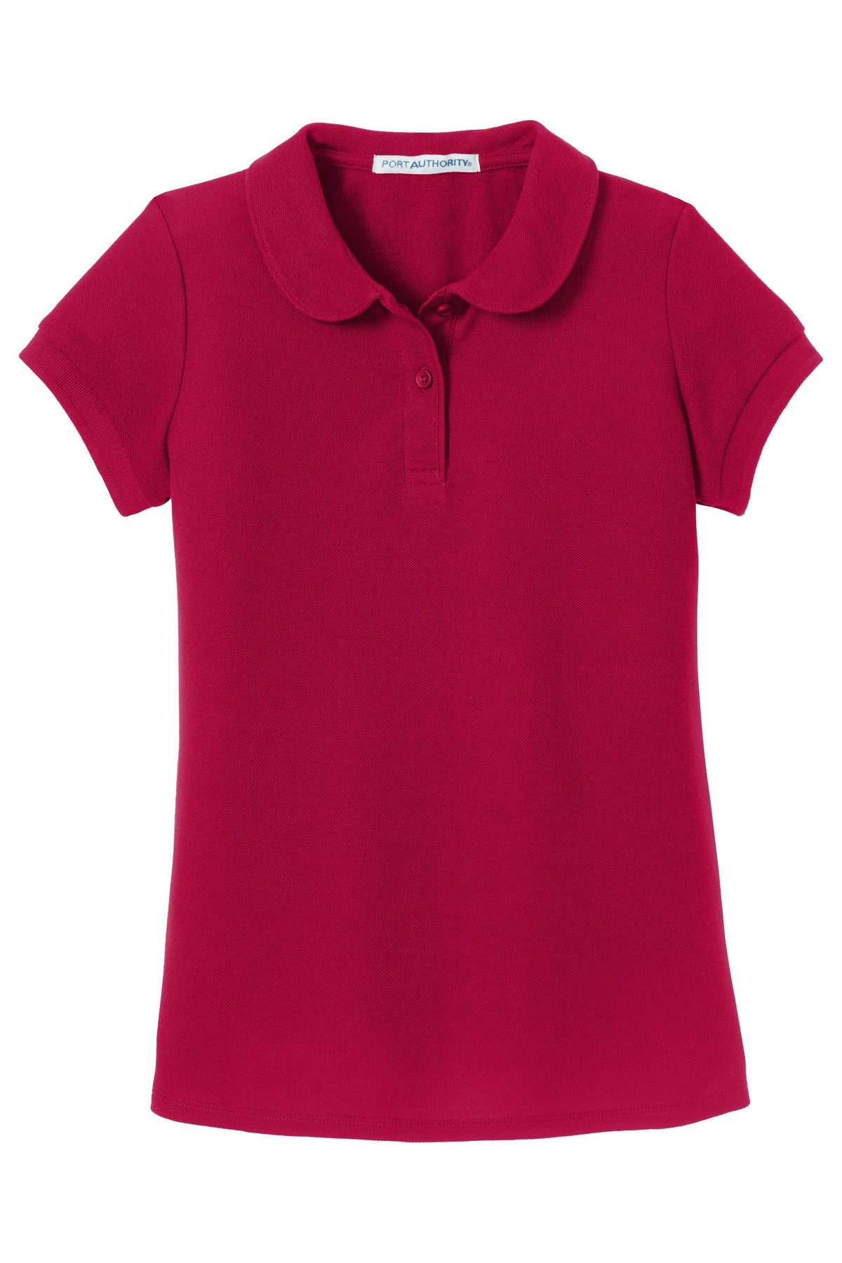 Port Authority Girls Silk Touch Peter Pan Collar Polo. YG503