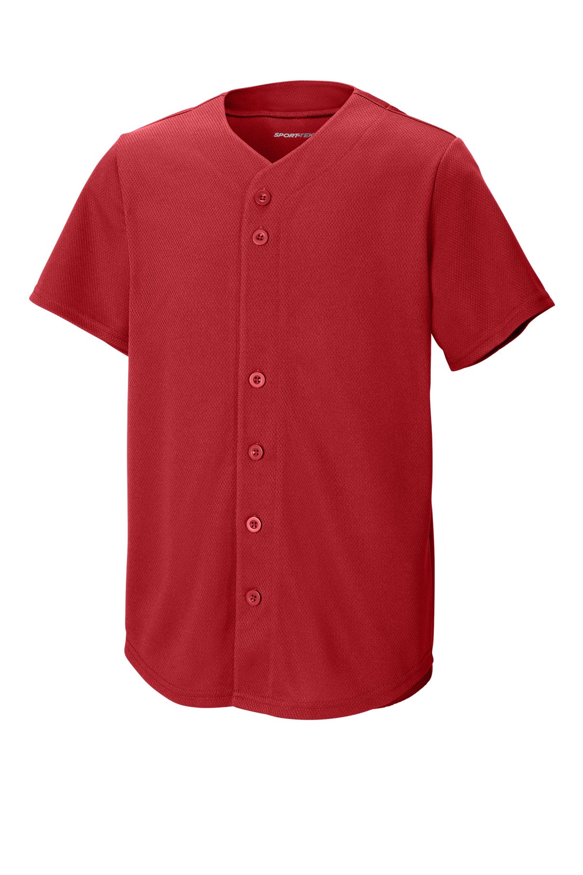 Sport-Tek Youth PosiCharge Tough Mesh Full-Button Jersey YST220