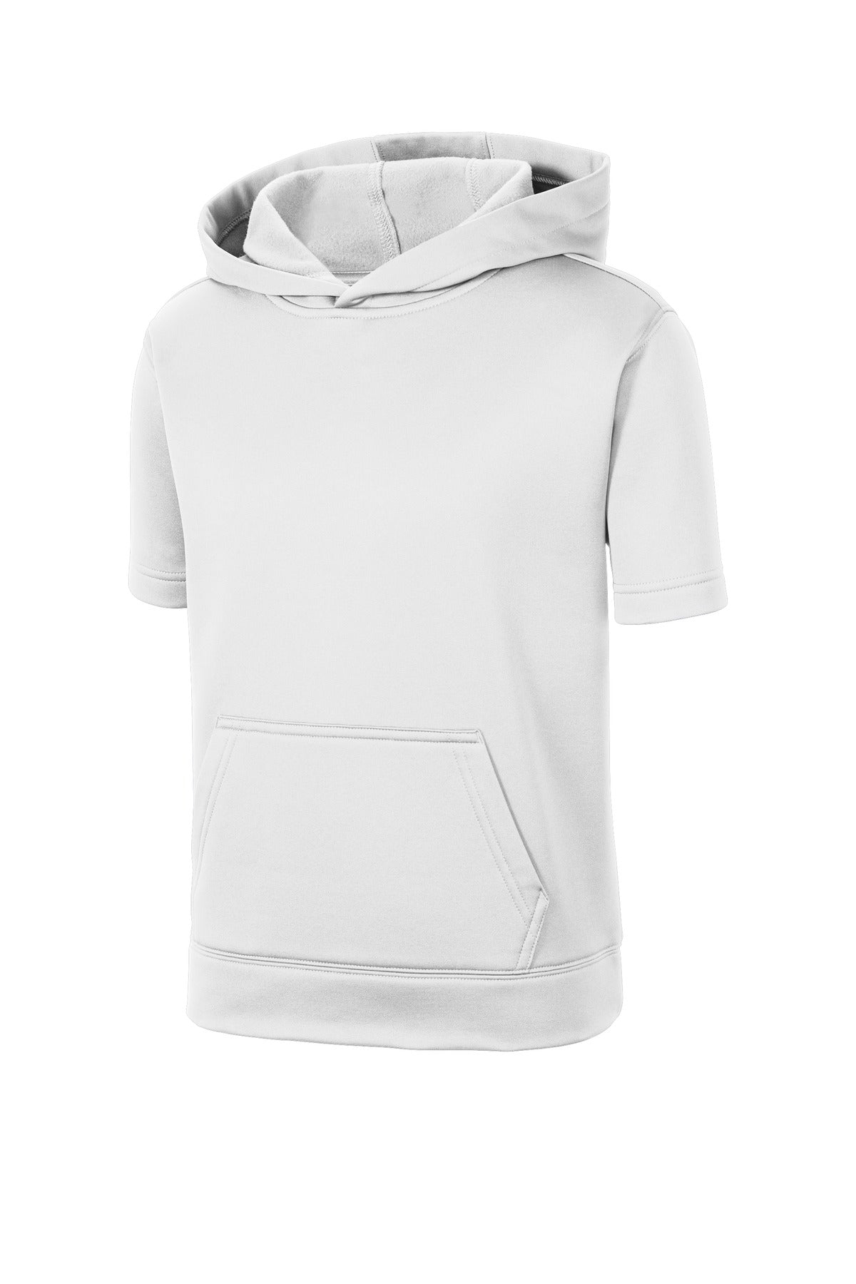 Sport-Tek Youth Sport-Wick Fleece Short Sleeve Hooded Pullover. YST251
