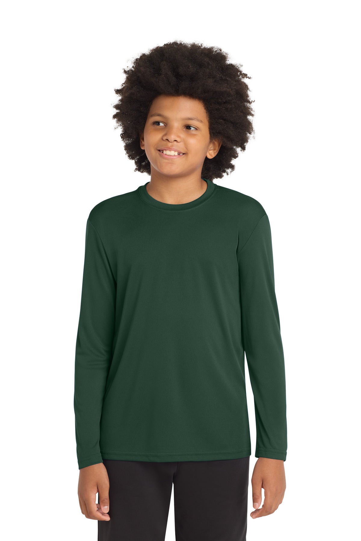SanMar YST350LS_forestgreen_model_front.jpg