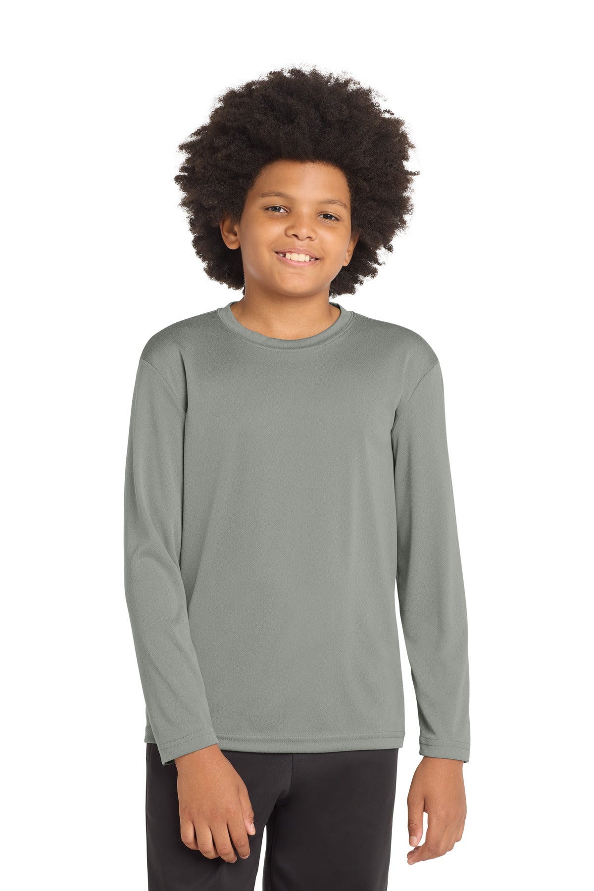 SanMar YST350LS_greyconcreteheather_model_front.jpg