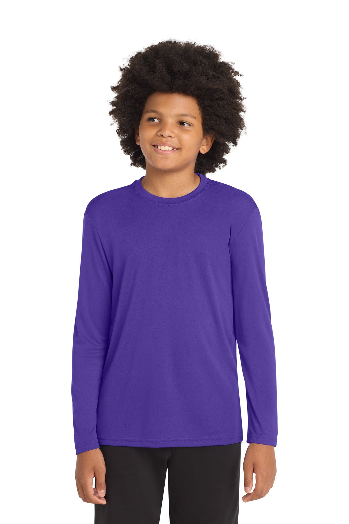 SanMar YST350LS_purple_model_front.jpg