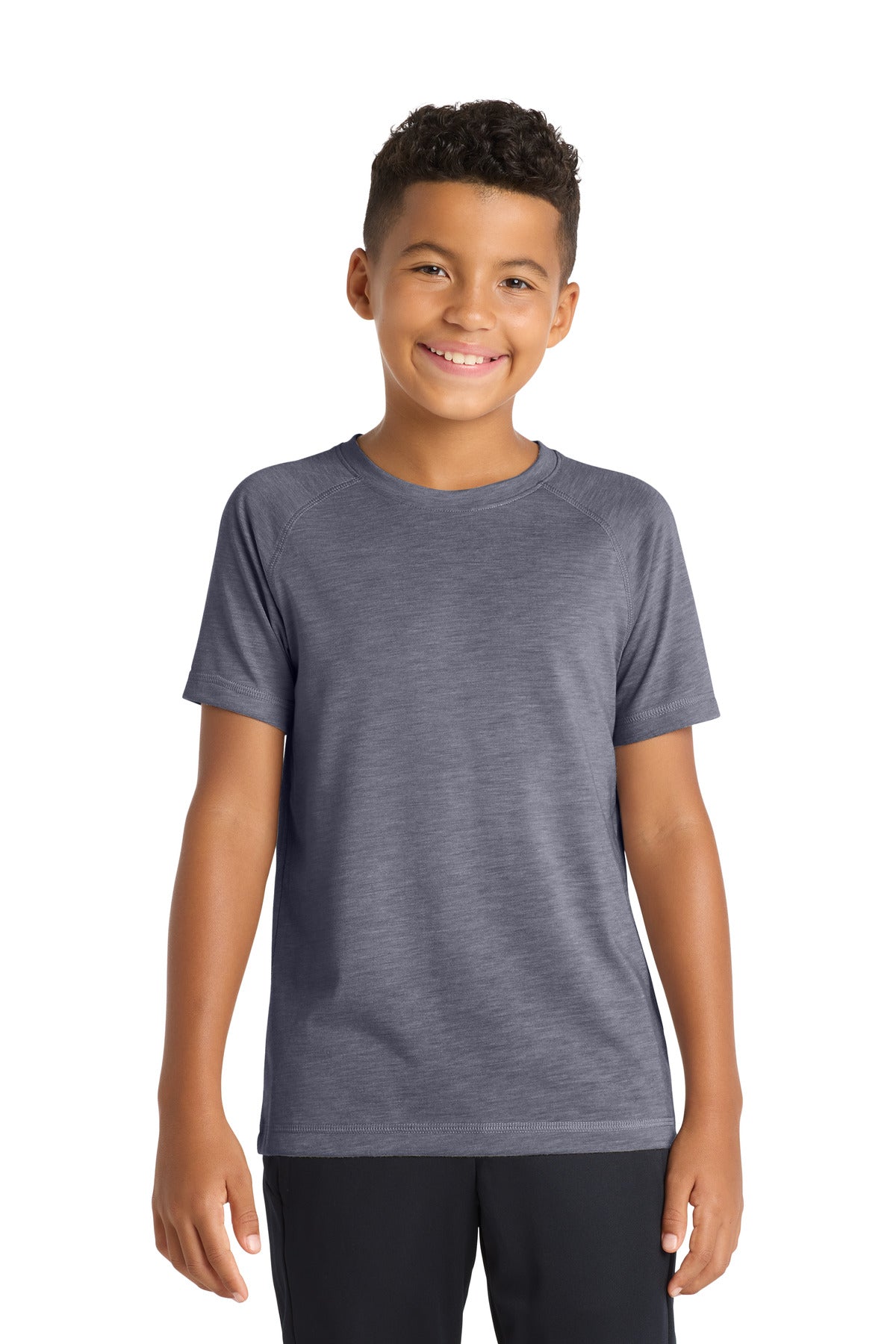 SanMar YST400_truenavyheather_model_front.jpg