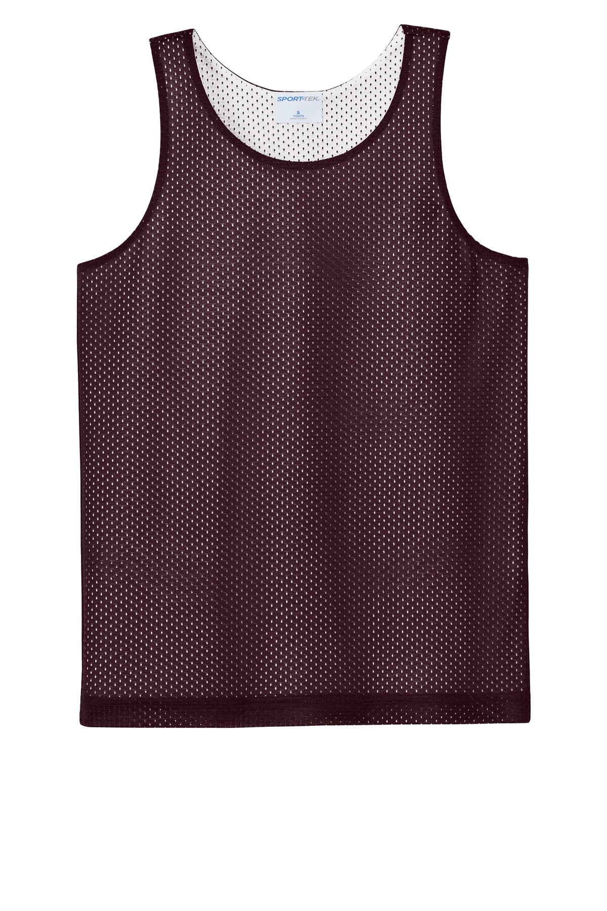 SanMar YST5000_maroonwhite_flat_front.jpg?v=1762272561