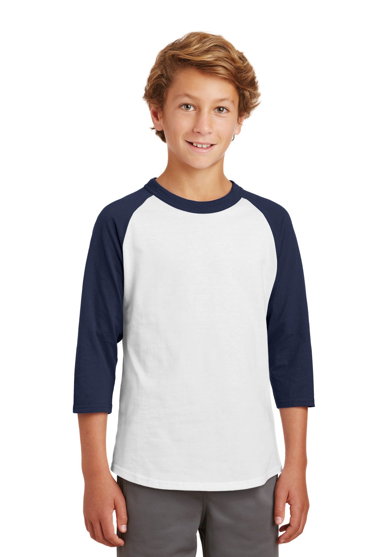Sport-Tek Youth Colorblock Raglan Jersey. YT200