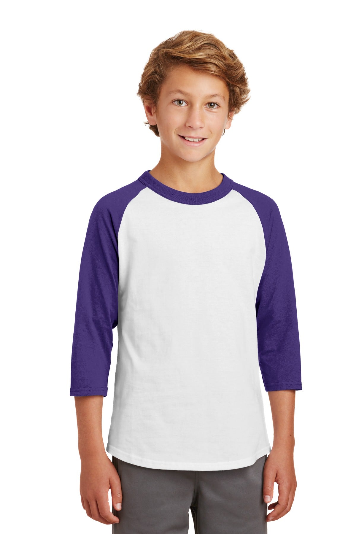 Sport-Tek Youth Colorblock Raglan Jersey. YT200
