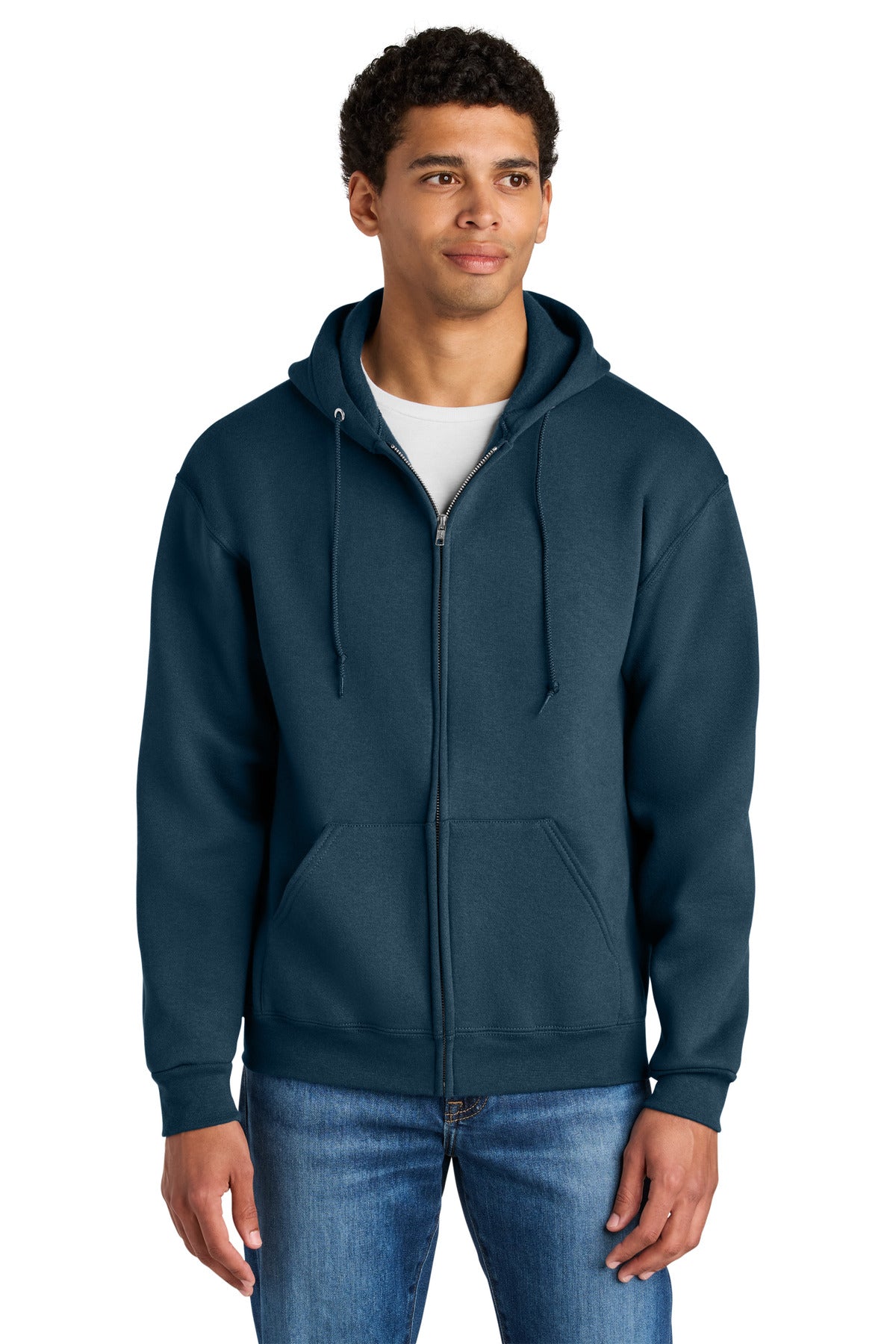 Jerzees Rugged Unisex Full-Zip Hooded Sweatshirt Z12M