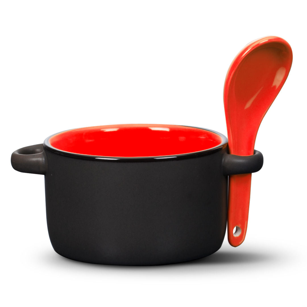 Merritt Soup Mug & Spoon - 12oz - Imprinted