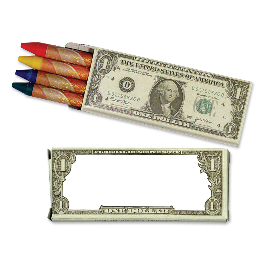 4 Pack Money Crayons