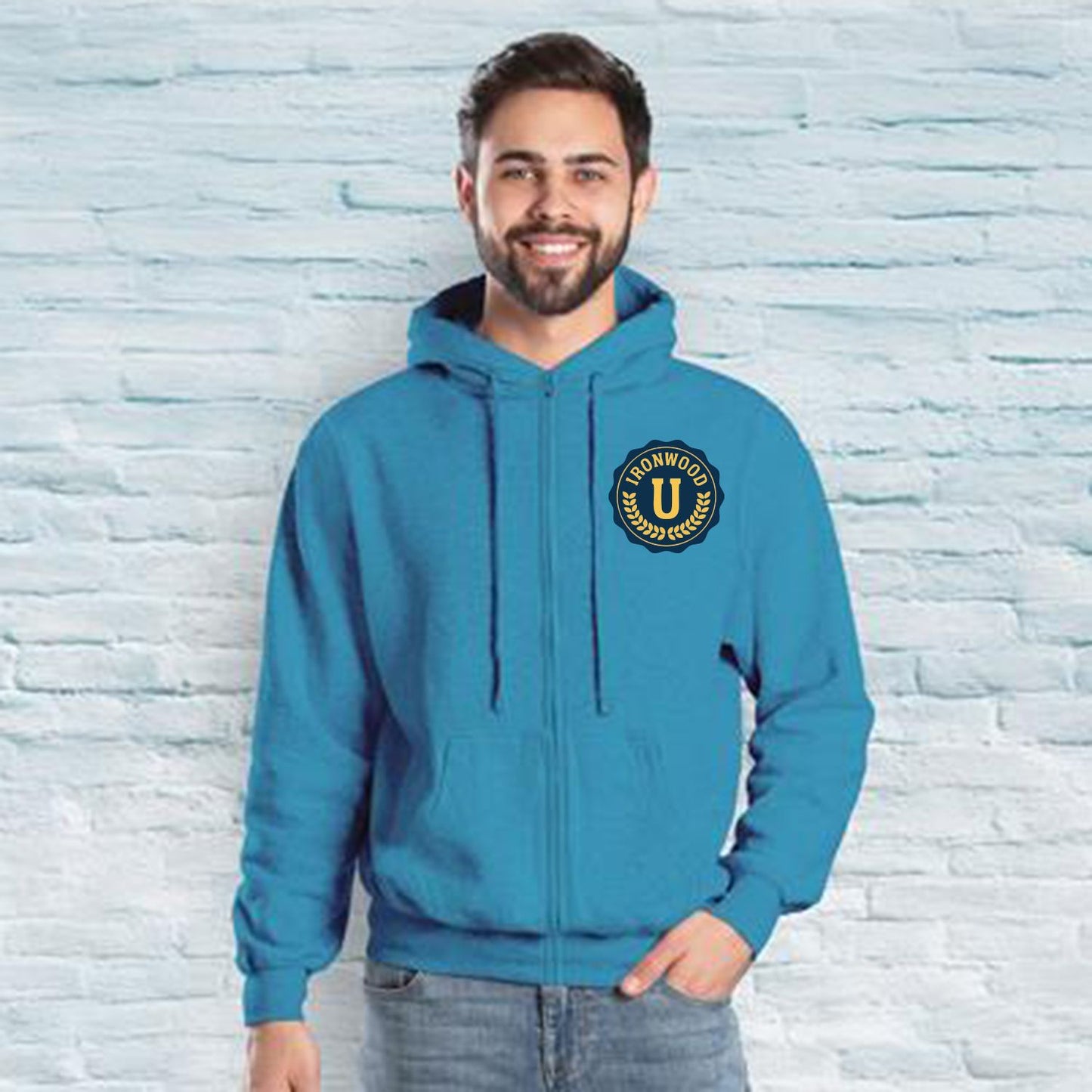 UNISEX FLEECE FULL ZIP HOODIE FULL COLOR