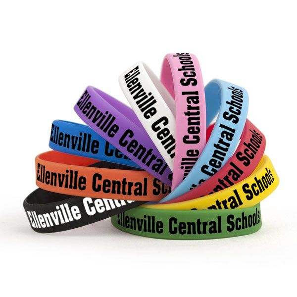 SILICONE WRIST BAND SCREEN PRINT