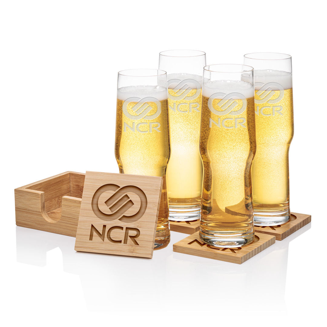 Bamboo Coaster Gift Set - Stuttgart