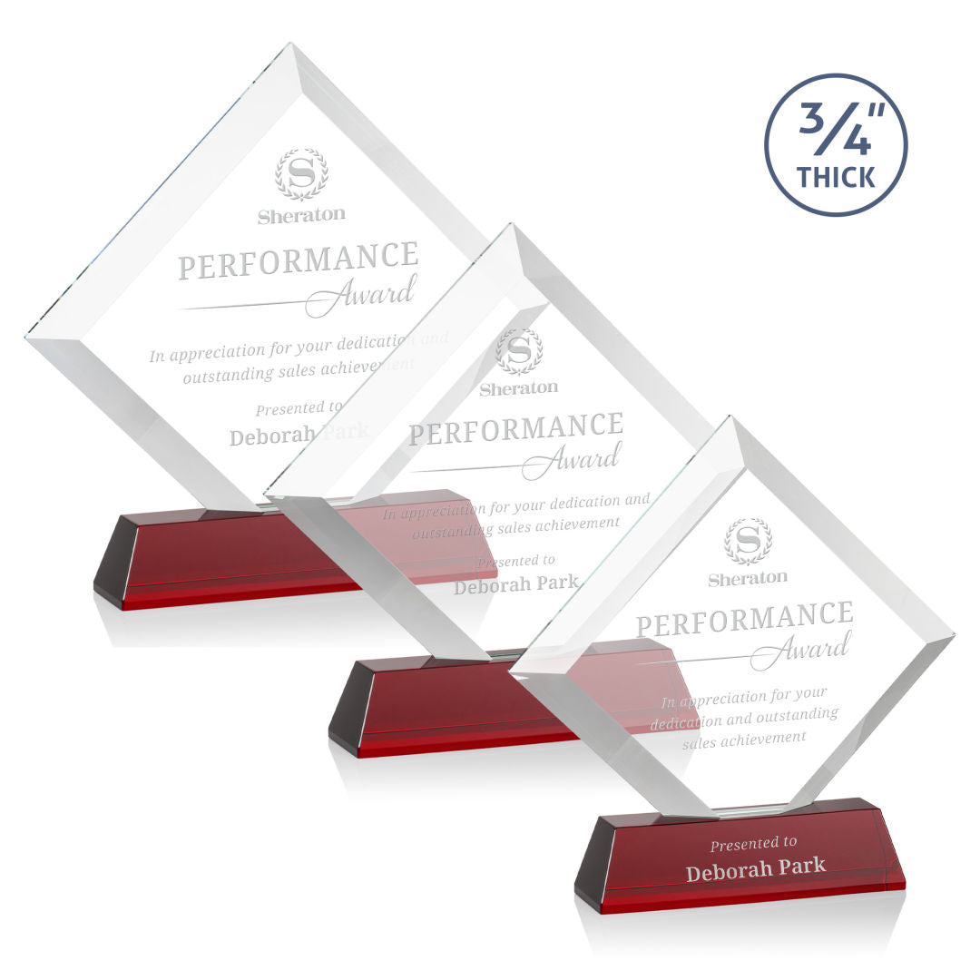 Belaire Award on Newhaven Base - Red