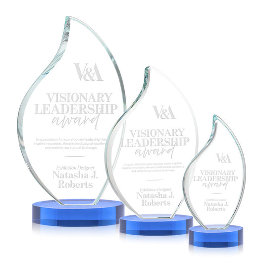 Odessy Flame Award on Alberton Base - Sky Blue