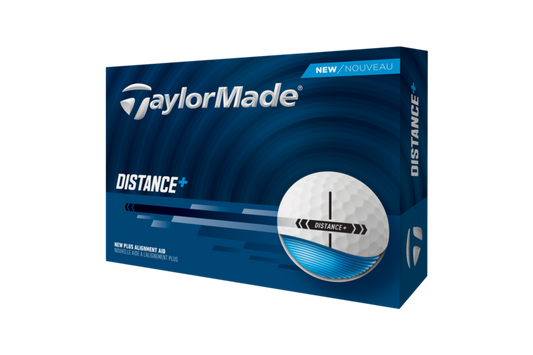 TaylorMade Distance+ Golf Balls - White