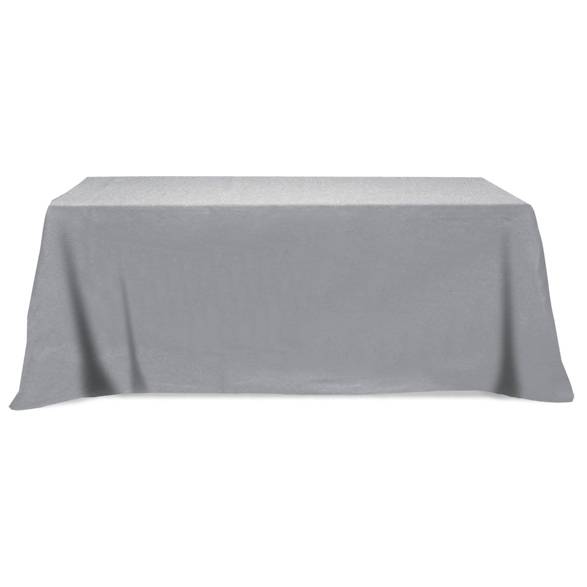 Flat Poly/Cotton 3-sided Table Cover - fits 8' standard table