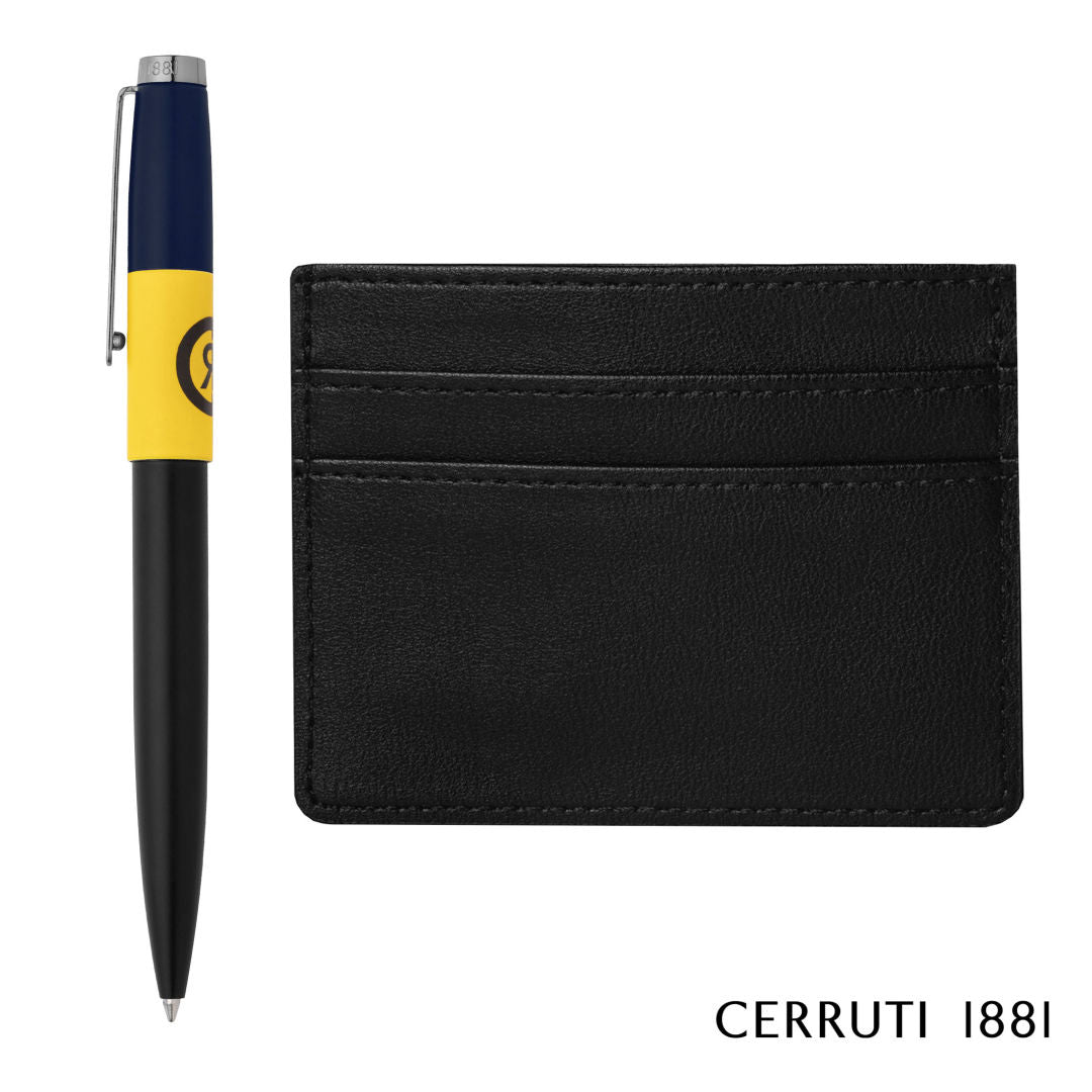 Cerruti 1881® Brick Ballpoint Pen & Card Holder Gift Set