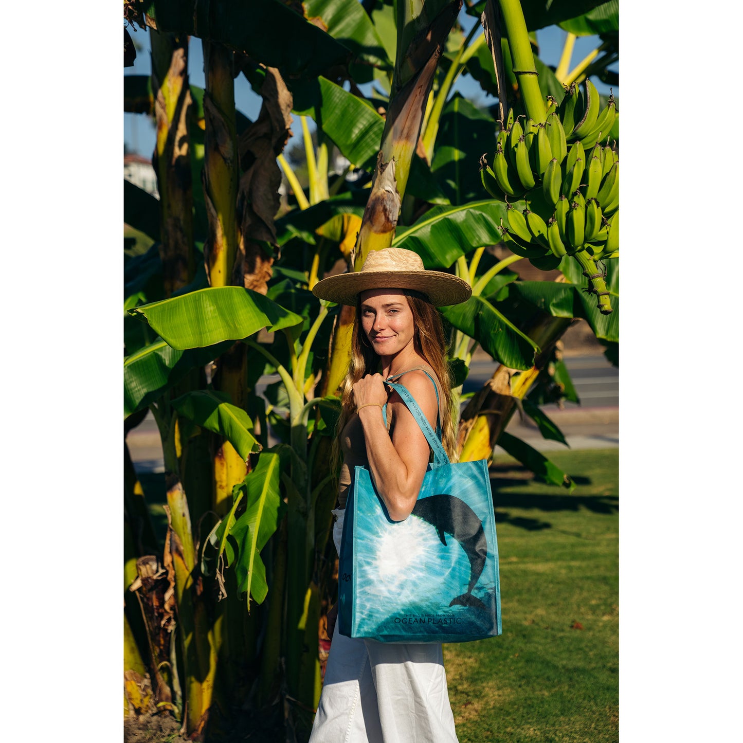 Seafoam Out of the Ocean® Reusable Large Shopper