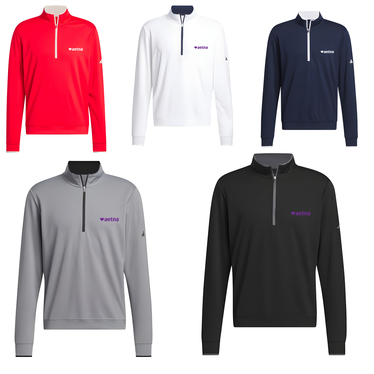 Black Adidas Men's Lightweight 1/4 Zip Pullover - S