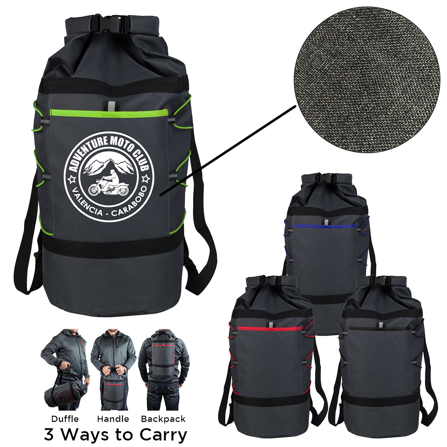 Black Adventure Duffle Bag