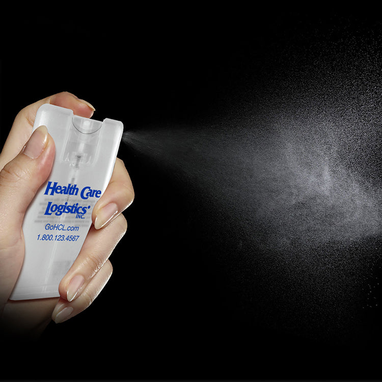 20 ml. Antibacterial Hand Sanitizer Spray in Credit Card Shape Bottle (Spot Color Print)