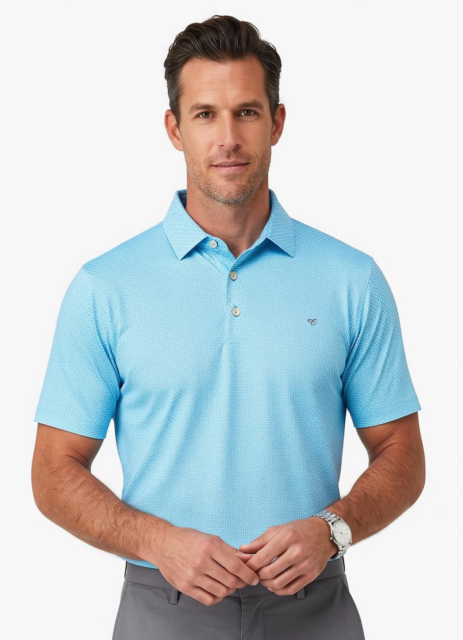 Peter Millar Men's Featherweight Martinis Performance Polo