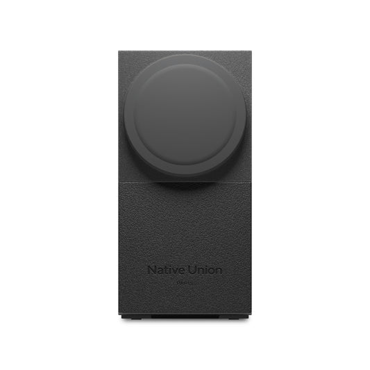 Black Native Union Rise 2-IN-1 Qi2 Wireless Charger