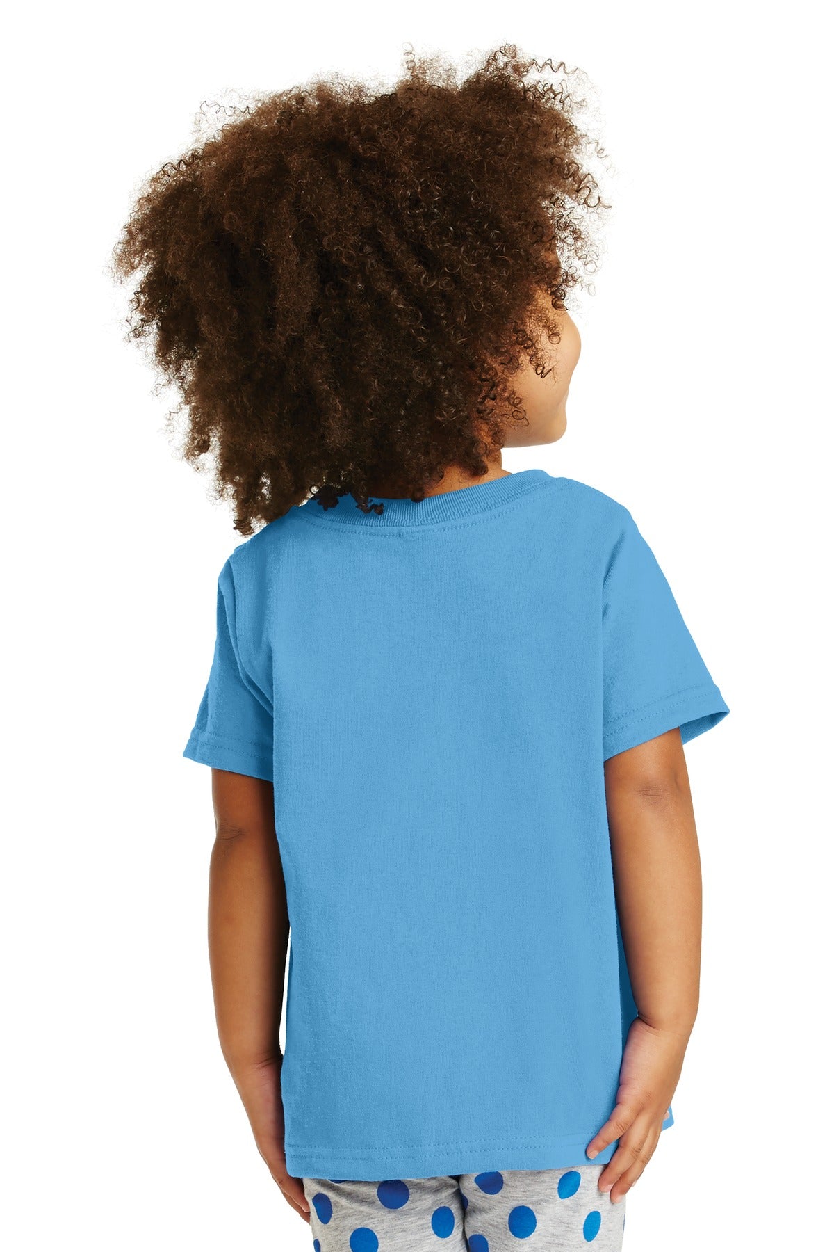 Aquatic Blue Port & Company Toddler Core Cotton Tee. CAR54T