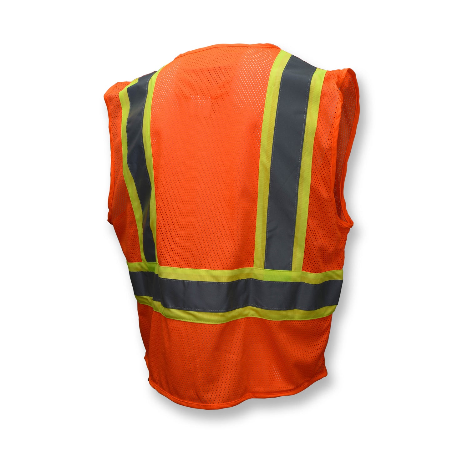 SV225 Class 2 Self Extinguishing Two-Tone Trim Mesh Safety Vest - Green - Size 2X