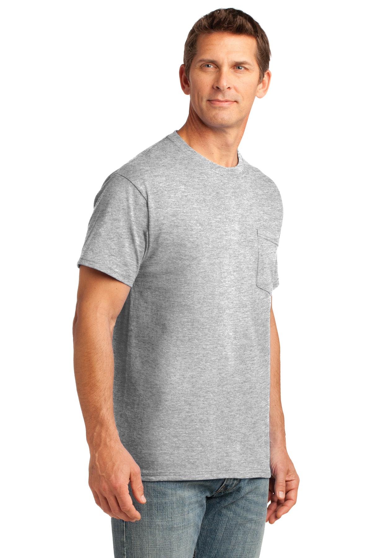 Ash Port & Company Core Cotton Pocket Tee. PC54P