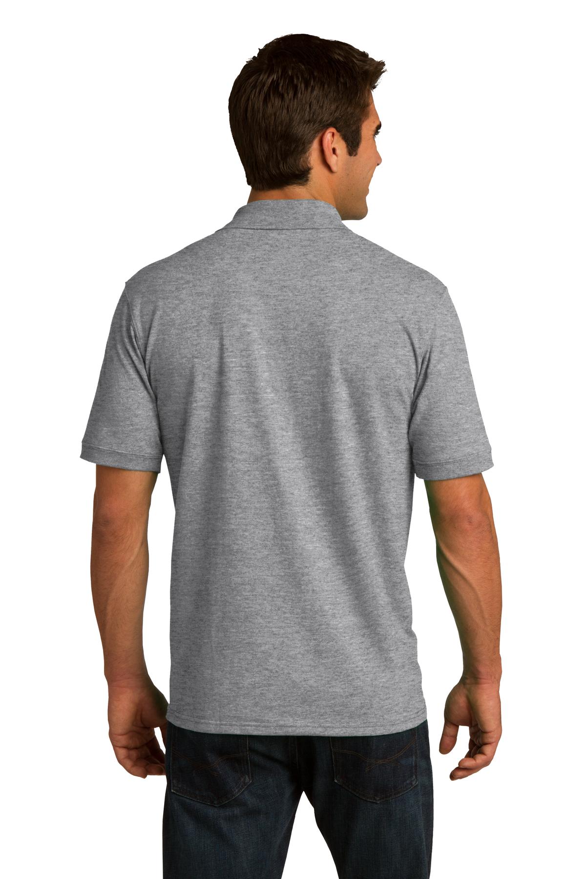 Athletic Hthr Port & Company Tall Core Blend Jersey Knit Polo. KP55T