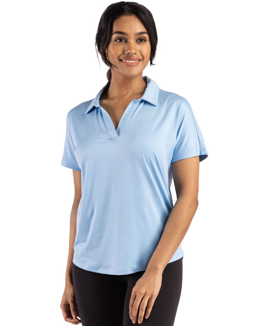 Atlas Cutter & Buck Coastline Epic Comfort Recycled Womens Dolman Polo - XS