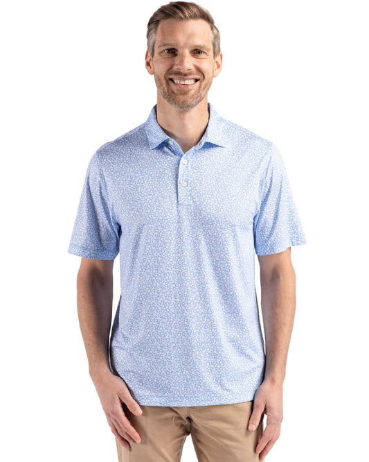 Atlas Cutter & Buck Pike Eco Flora Print Recycled Mens Big & Tall Polo Big & Tall - 1XB