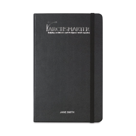 Black Moleskine® Hard Cover Large Double Layout Notebook