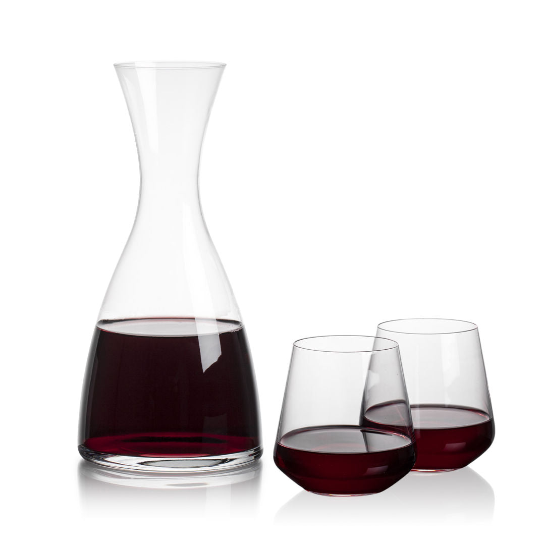 Barham Carafe & Cannes Stemless Wine