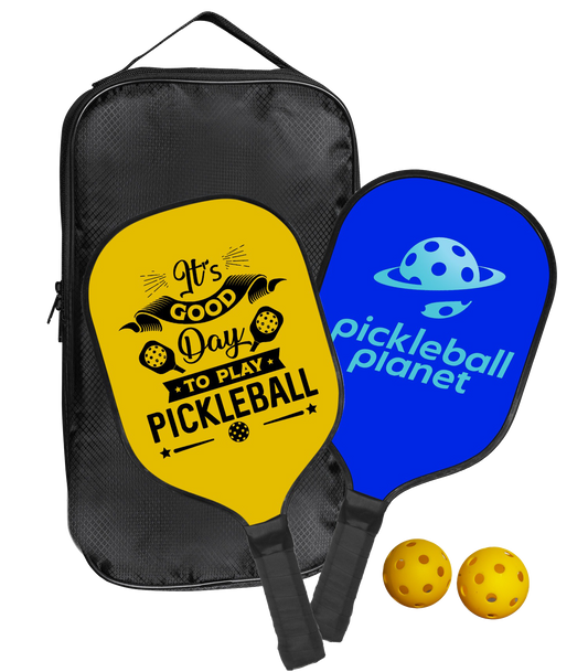 Black Graphite Pickleball Set (2-Pack)