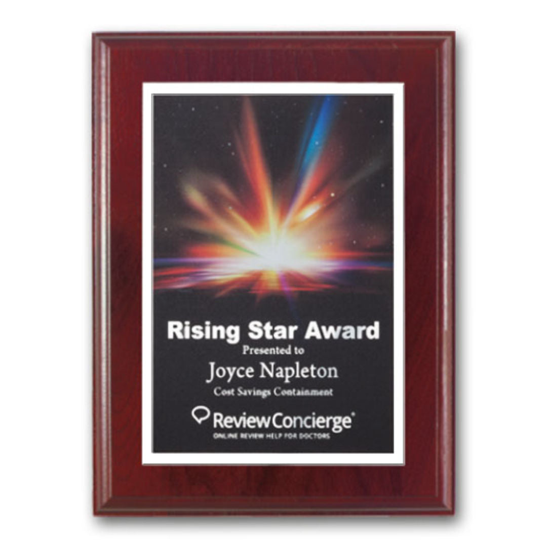 SpectraPrint™ Plaque - Mahogany White